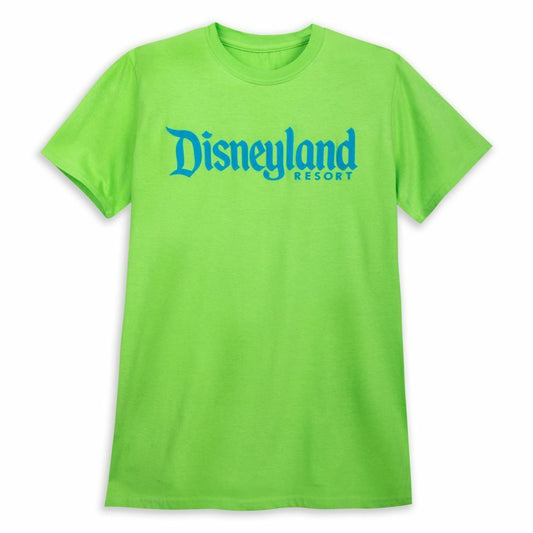 Disneyland Parks Neon Lime Green Adults T-Shirt Tee Size Small