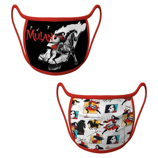 Disney Store Mulan Cloth Face Mask 2 Pack Set