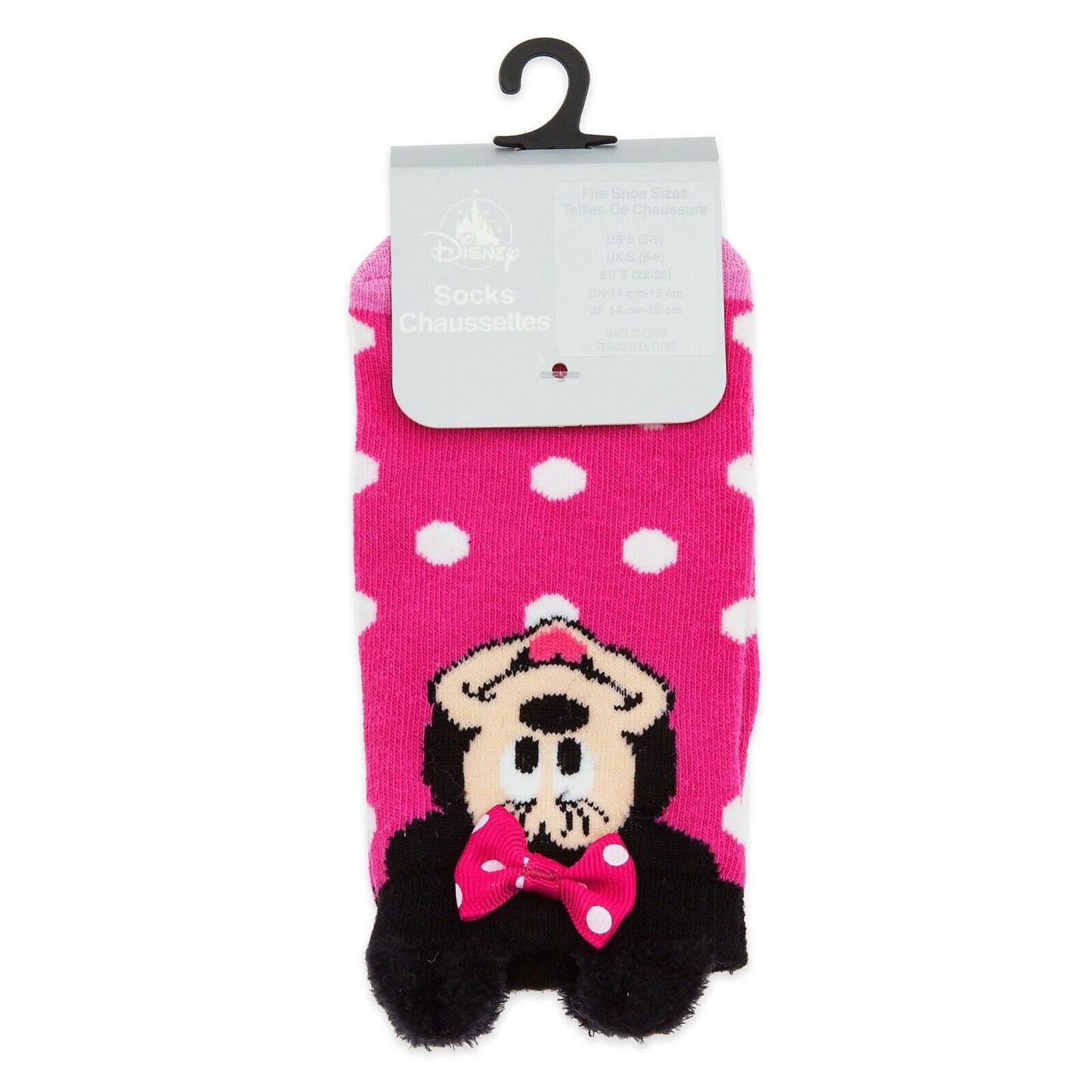 Minnie Mouse Pink Polka Dot Ankle Socks for Kids Girls