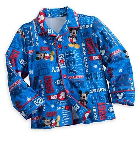 Disney Mickey Mouse Holiday Christmas Pajama Set Boys Size 2 Toddler PJ's