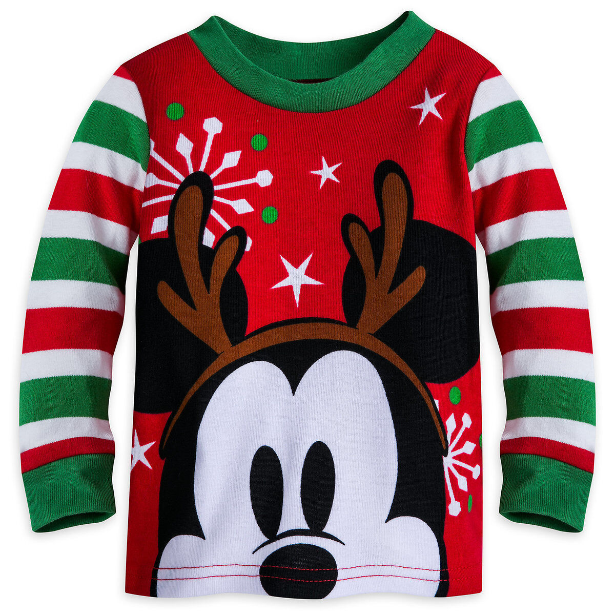 Mickey Mouse Holiday Christmas Pajamas Baby Boys Size 0 3 Months PJ's