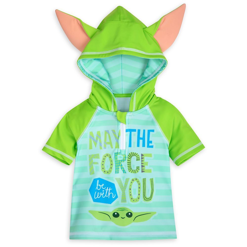 Star Wars The Mandalorian Grogu Swim Rash Guard for Baby - Swimwear Clothing Accessory