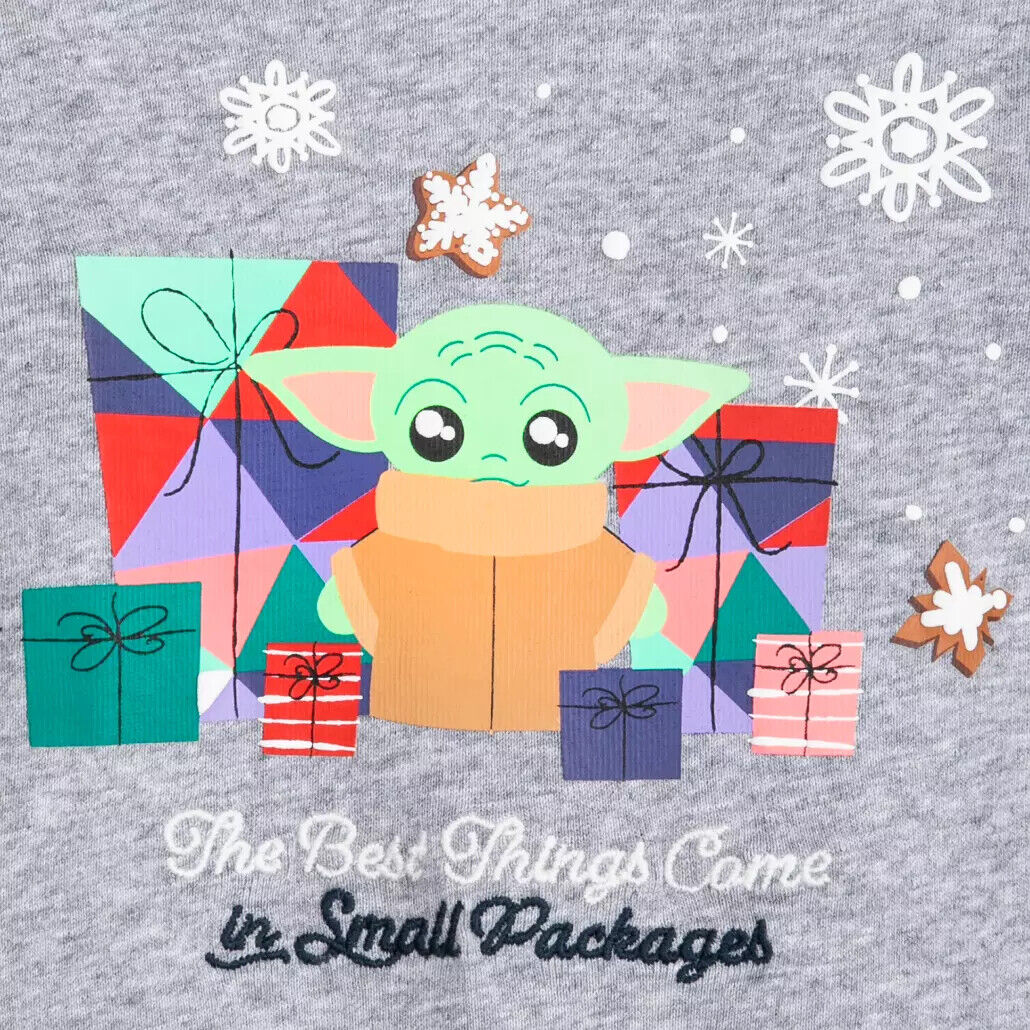 Star Wars The Mandalorian - Grogu Holiday Christmas Bodysuit Outfit for Baby