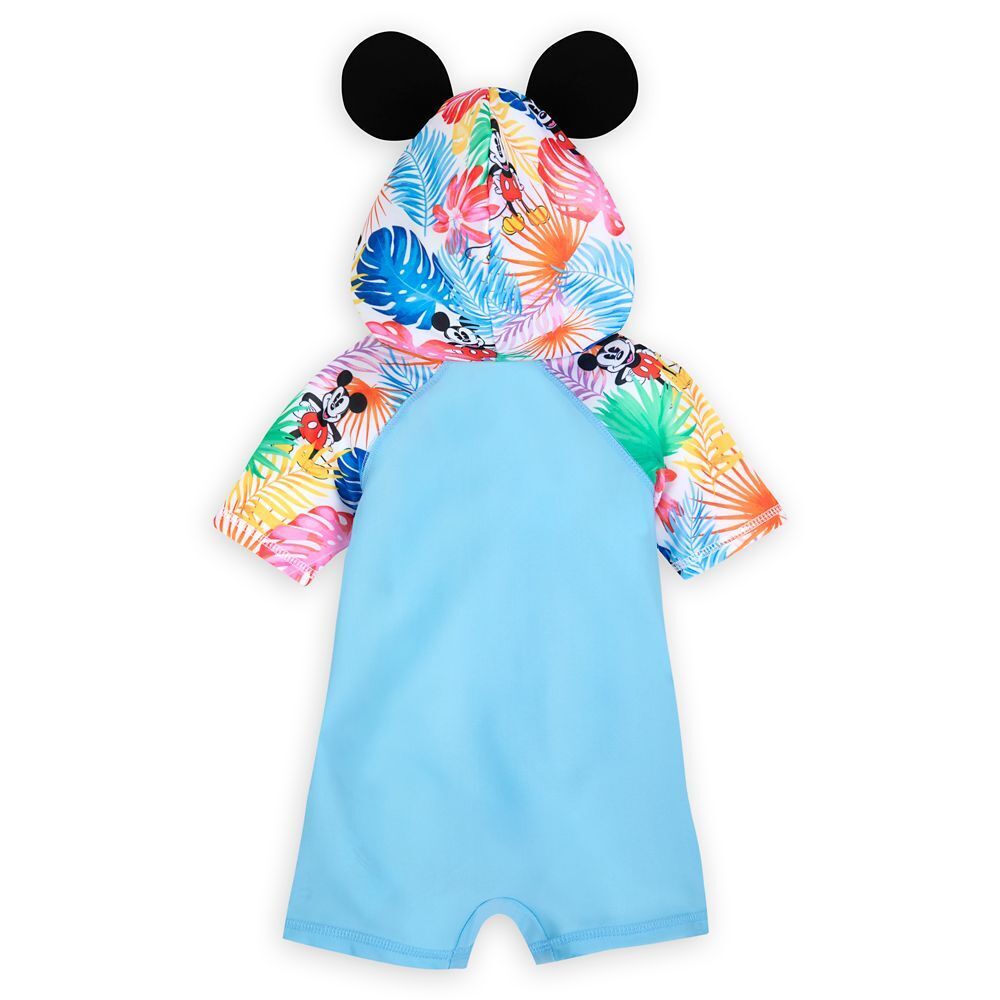Disney Parks Mickey Mouse Tropical Swim Rash Guard Wet Suit for Baby