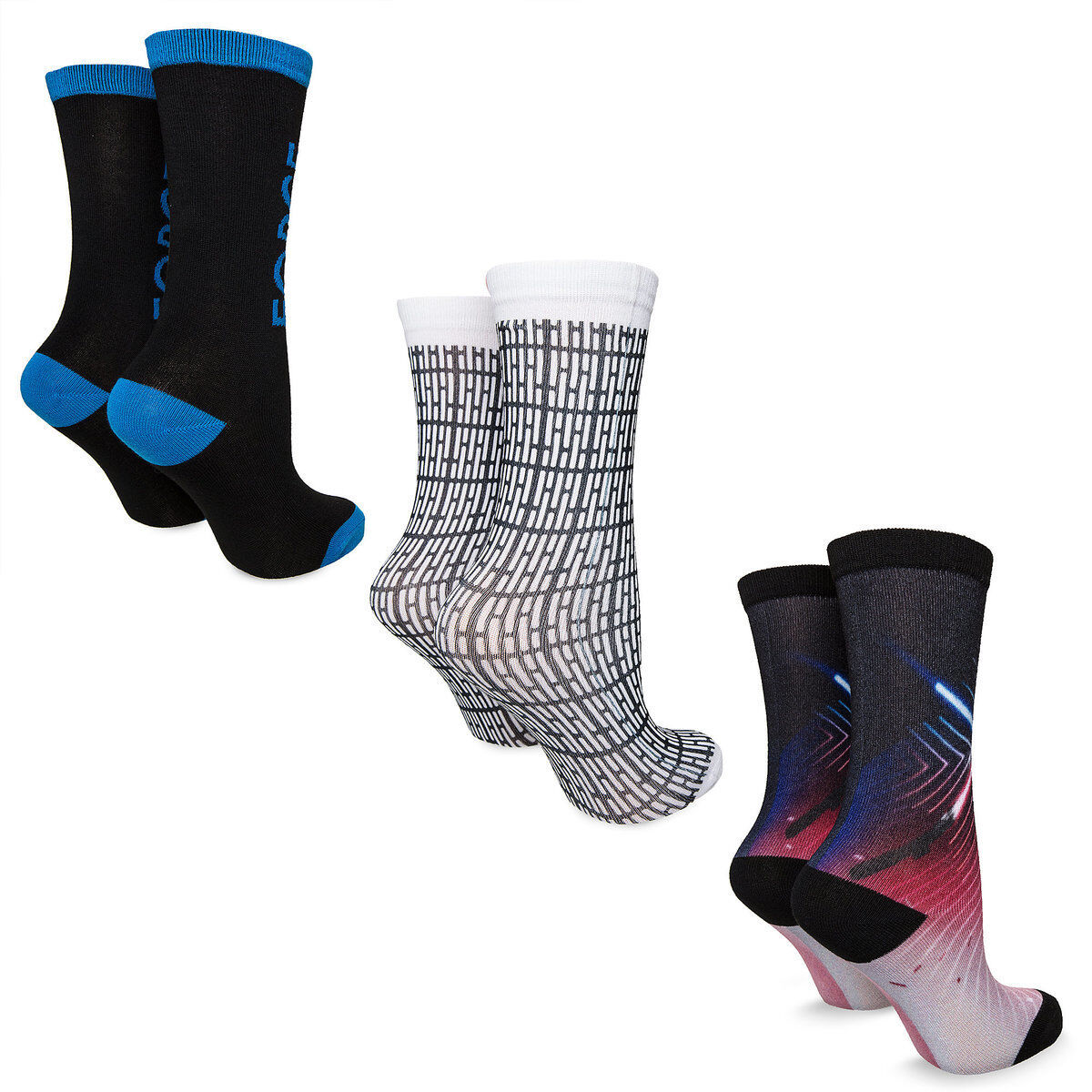 Star Wars 3pc Sock Set for Kids Boys Girls - Lightsaber
