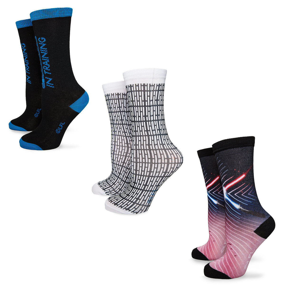 Star Wars 3pc Sock Set for Kids Boys Girls - Lightsaber