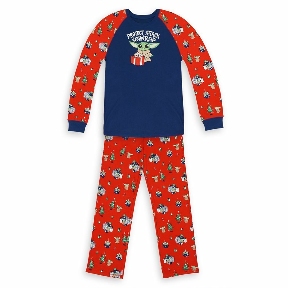 Star Wars - The Mandalorian Grogu Holiday Men Pajama Set by Munki Munki - Size Large