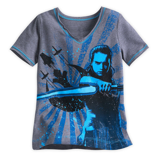 Disney Store Star Wars Rey Jedi T Shirt Tee Girls Kids Size 5/6 Small