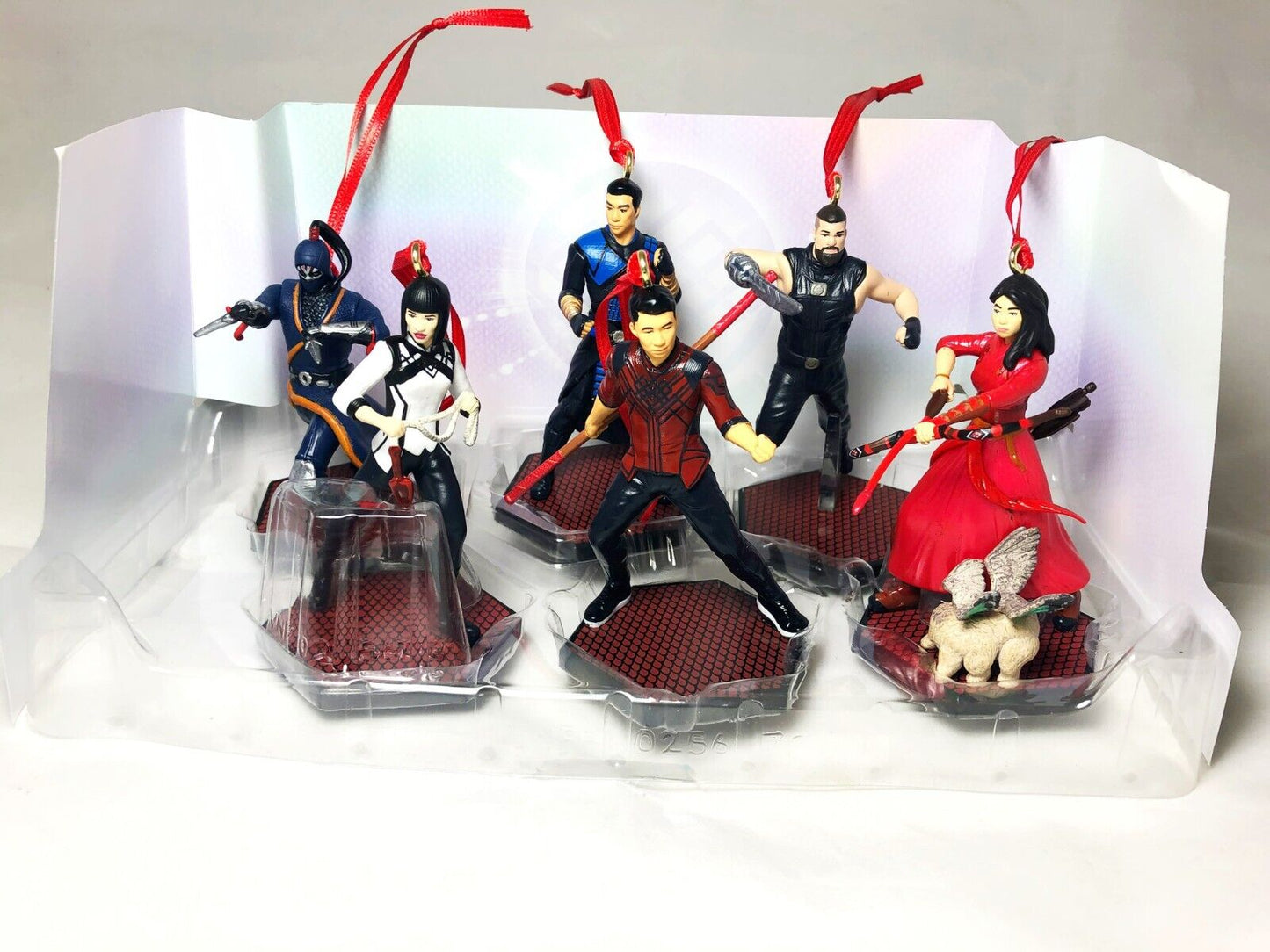 Disney Shang-Chi and the Legend of the Ten Rings 6pc Christmas Ornaments Figure Set