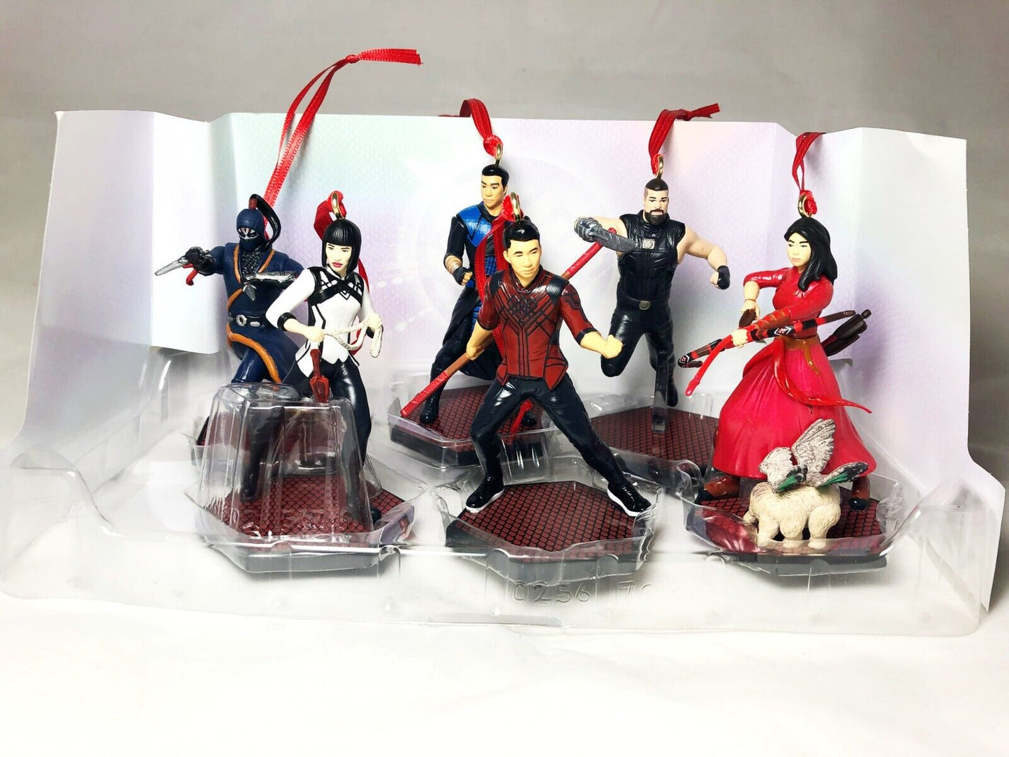 Disney Shang-Chi and the Legend of the Ten Rings 6pc Christmas Ornaments Figure Set