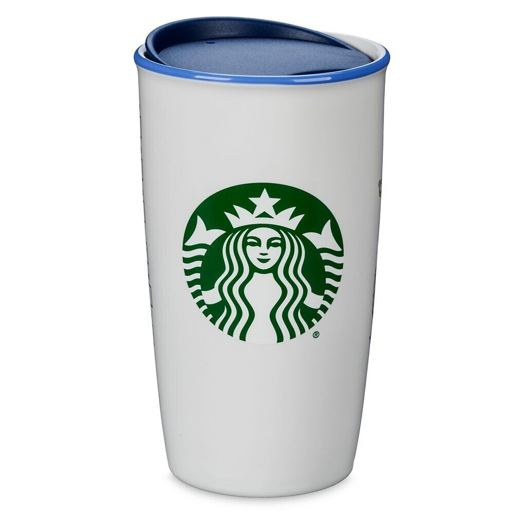 Walt Disney World Magic Kingdom Porcelain Starbucks Tumbler Mug 12oz