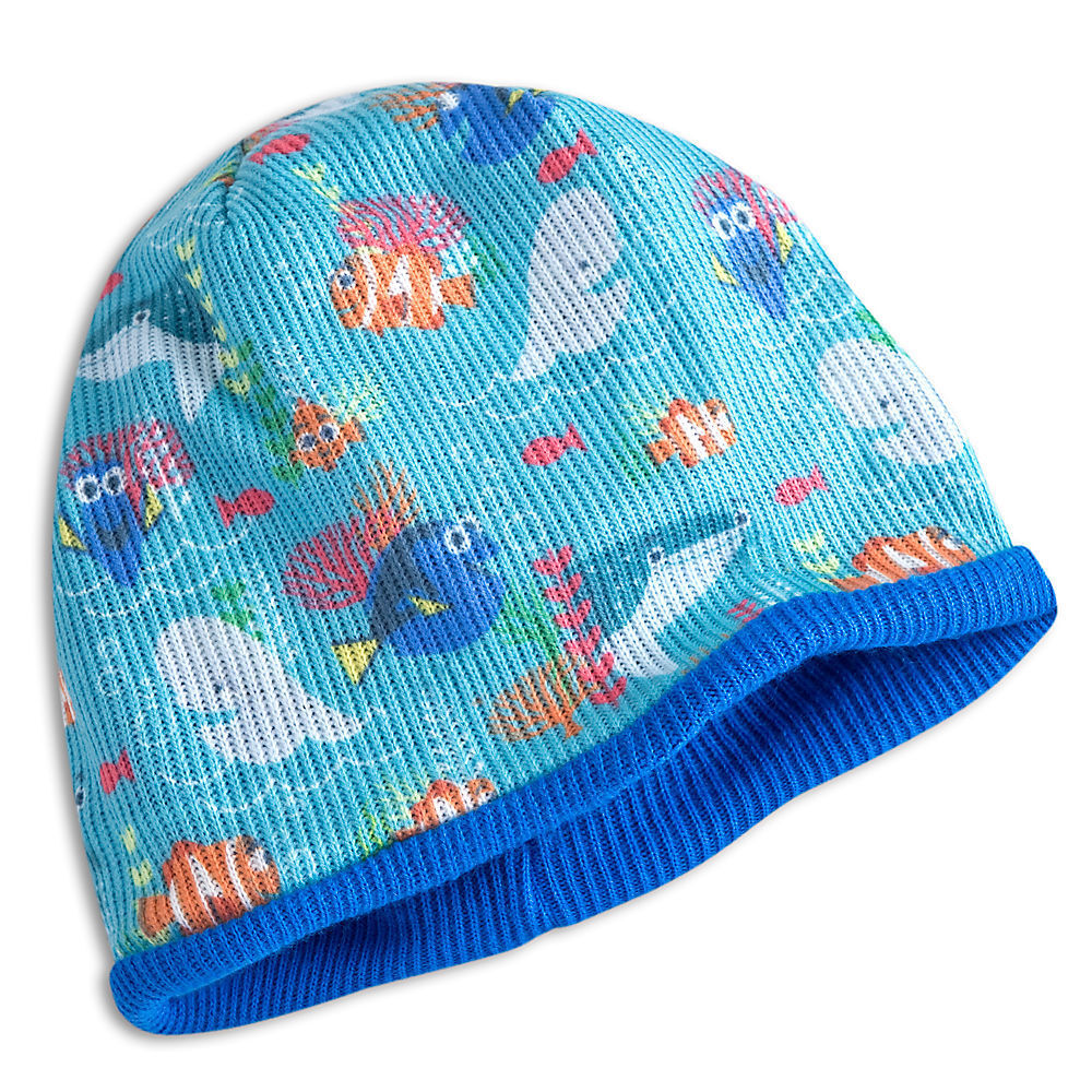 Disney Pixar Finding Dory Reversible Beanie Hat for Kids - Nemo Marlin Destiny Bailey