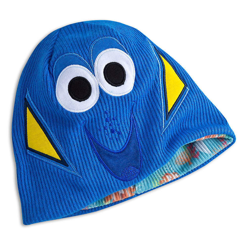 Disney Pixar Finding Dory Reversible Beanie Hat for Kids - Nemo Marlin Destiny Bailey