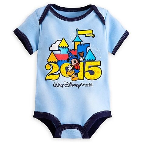 Walt Disney World Mickey Mouse Baby Bodysuit Outfit - Blue