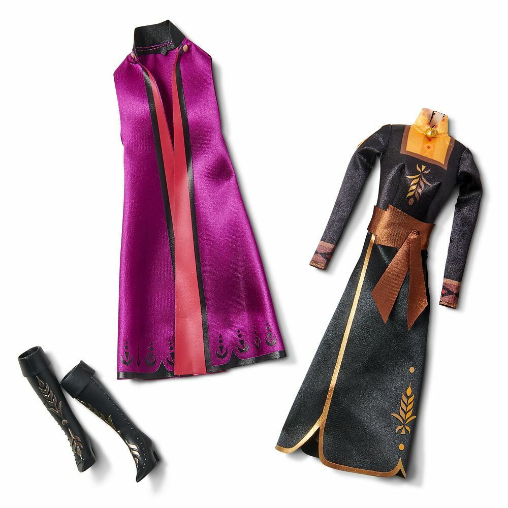Frozen 2 Princess Anna Dress Set for Doll Costume Accessory Pack
