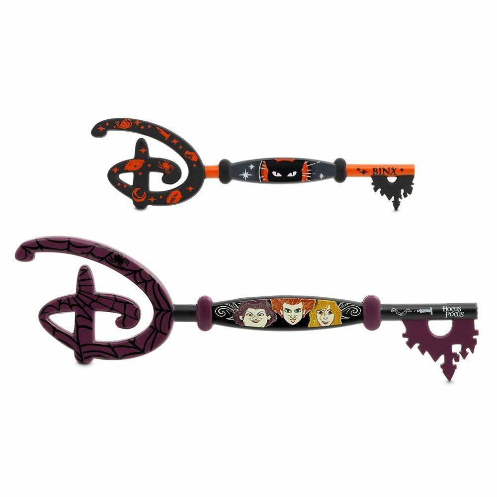 Disney Hocus Pocus The Sanderson Sisters 2pc Collectible Key Set Mary Sarah Winifred Binx Cat - Limited