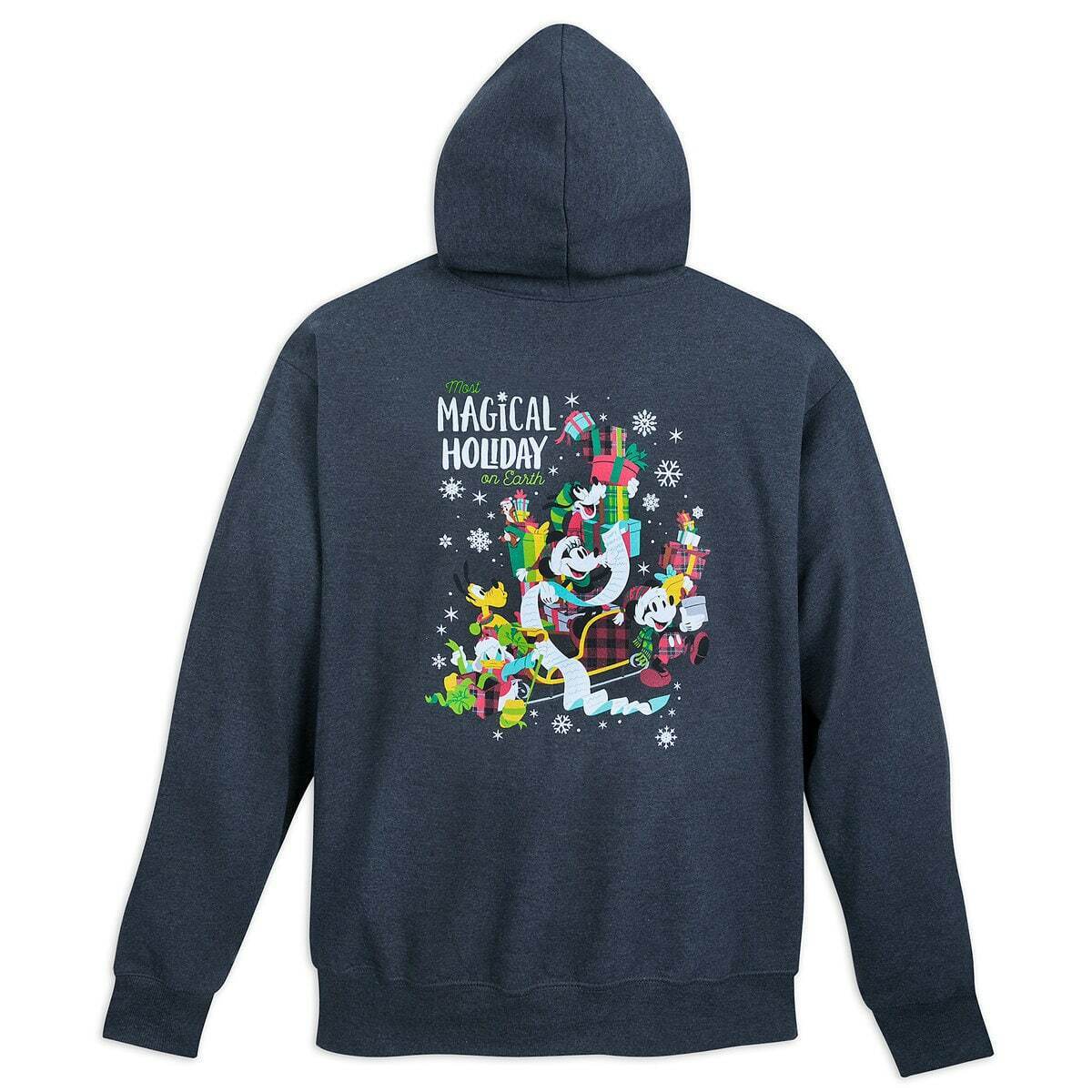 Holiday Mickey Mouse & Friends Zip Hoodie for Adults Size Small - Walt Disney World Holiday