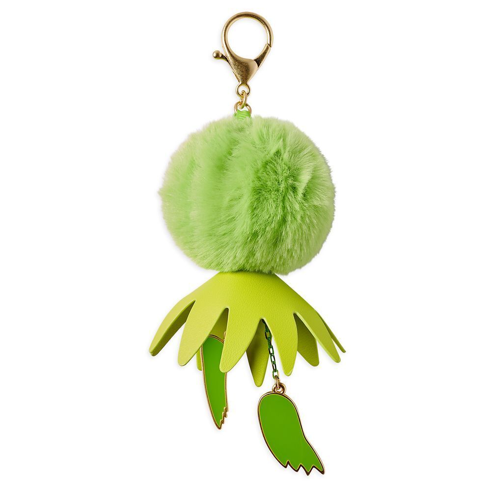 Kermit the Frog Muppets Fuzzy Pom Pom Flair Bag Charm Jewelry - Keychain Accessory