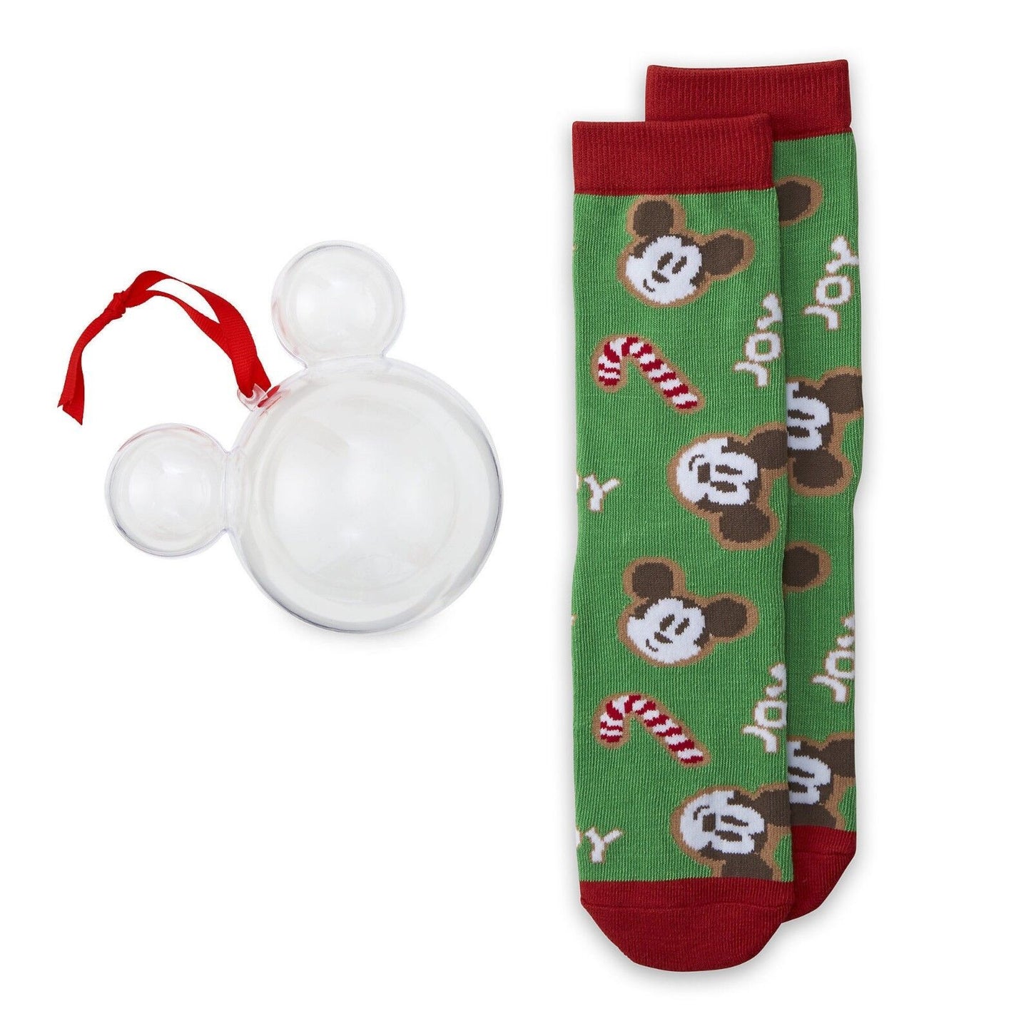 Disney Mickey Mouse Holiday Socks in Ornament Set for Adults - Christmas