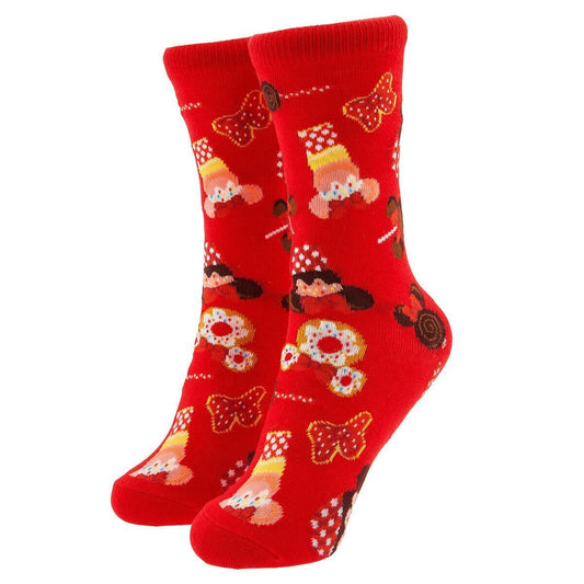 Minnie Mouse Disney Parks Food Socks in Cupcake Holder for Kids