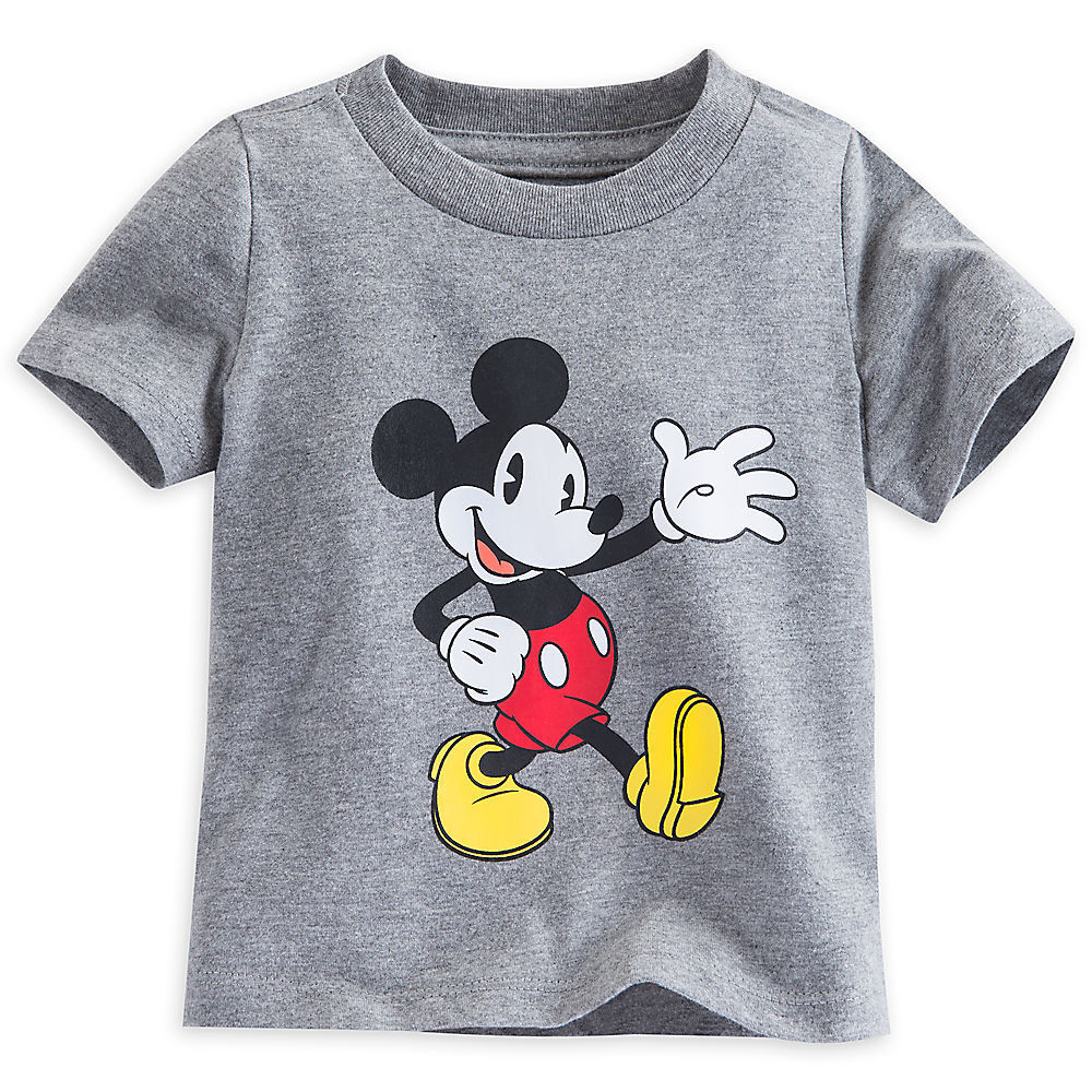 Mickey Mouse Grey Boys T Shirt Tee Size 0 3 Months