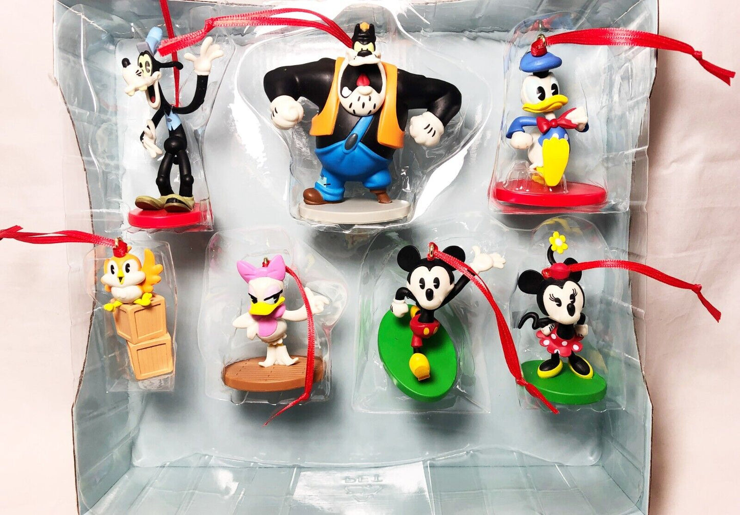 Disney Mickey & Friends Runaway Railway 7pc Holiday Ornaments Set