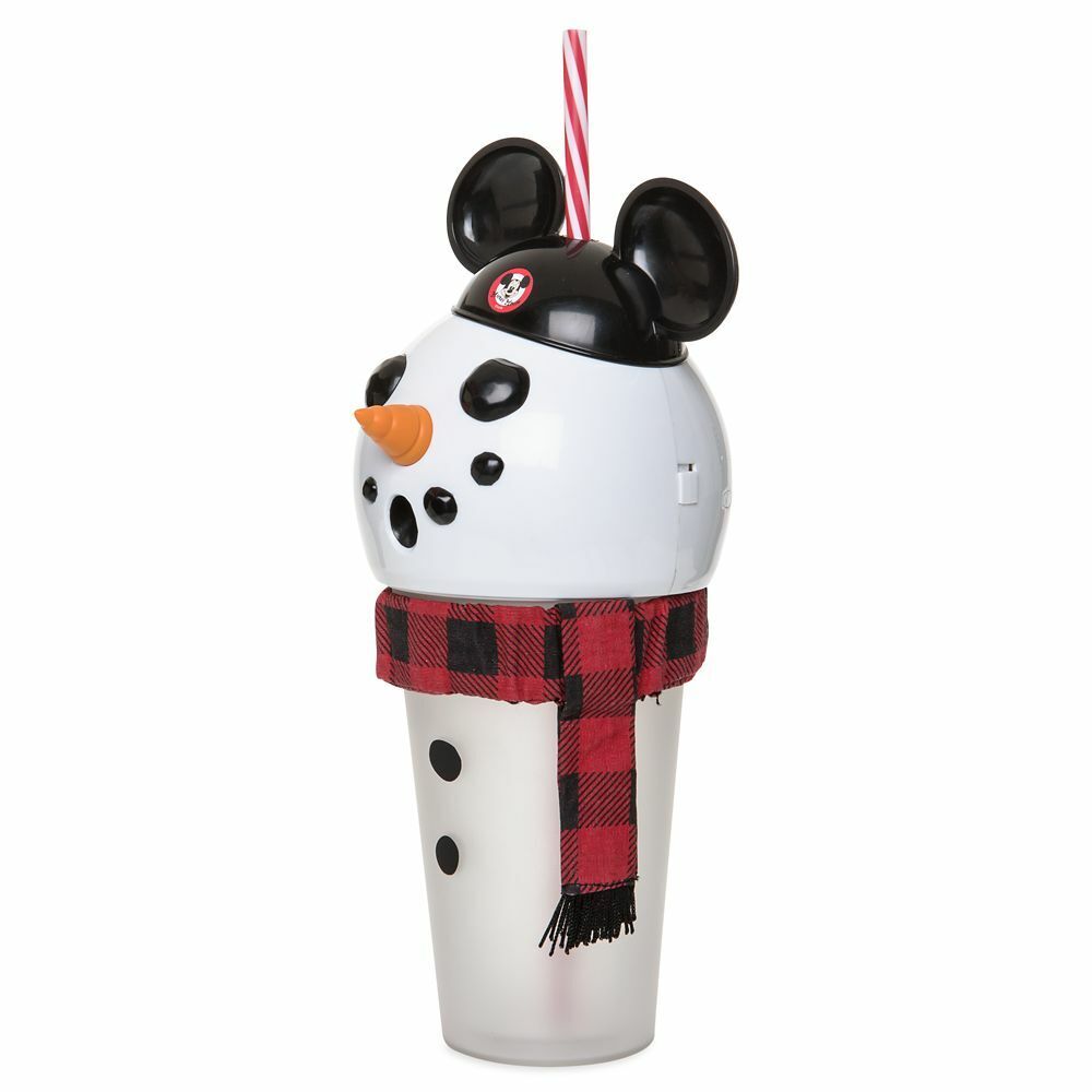 Mickey Mouseketeer Snowman Light Up Tumbler Cup - 16oz Holiday Christmas