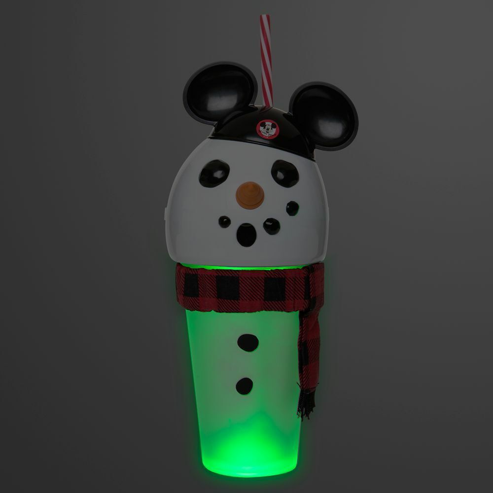 Mickey Mouseketeer Snowman Light Up Tumbler Cup - 16oz Holiday Christmas