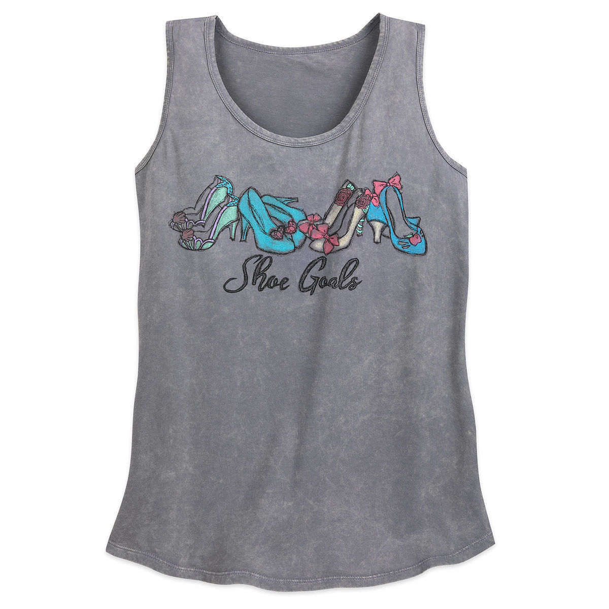 Disney Princess Tank Top for Women T Shirt Tee Size XS - "Shoe Goals"