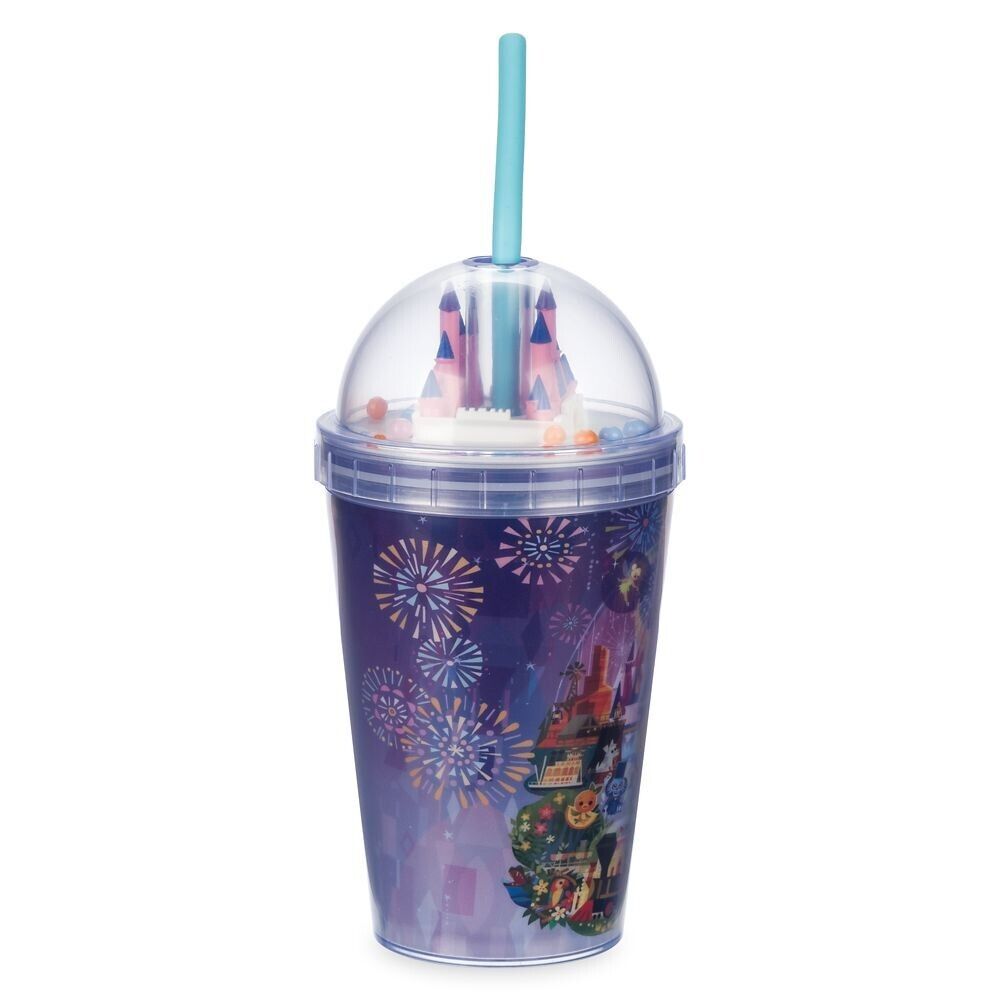 Disney Parks Fantasyland Castle Tumbler with Straw by Joey Chou - 14oz