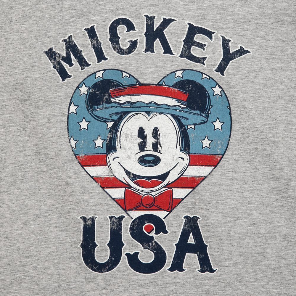 Mickey Mouse ''USA'' Americana T-Shirt Tee for Women - Size Small