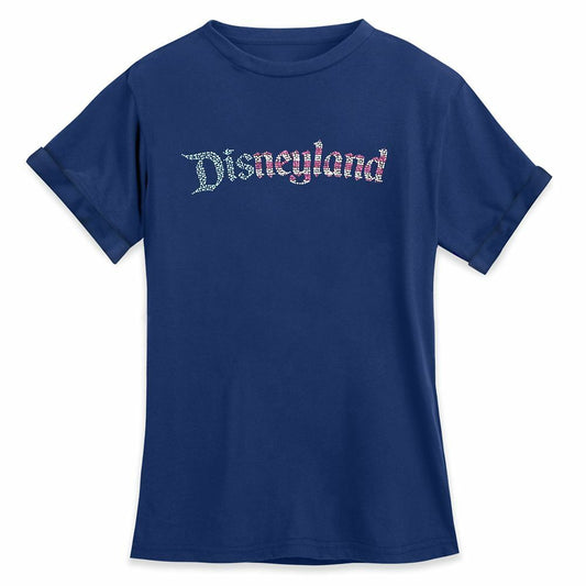 Disneyland Americana Fashion Tee Metallic for Women Shirt - Small