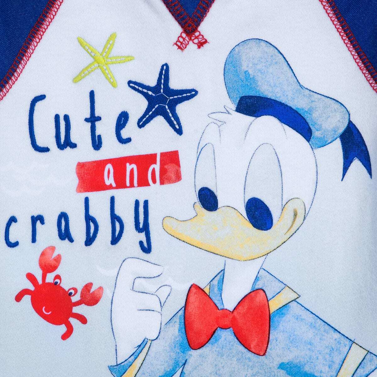 Donald Duck Baby Bodysuit Outfit - "Cute and Crabby"