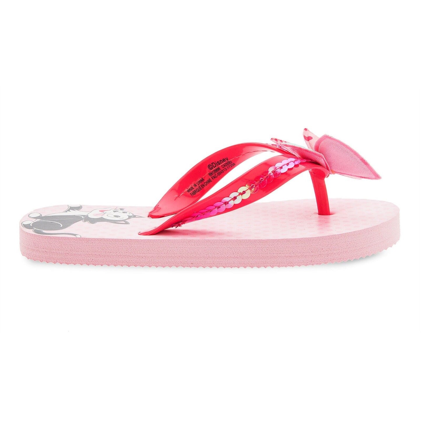 Minnie Mouse & Figaro Flip Flops - Girls Sandals 5/6 Toddler