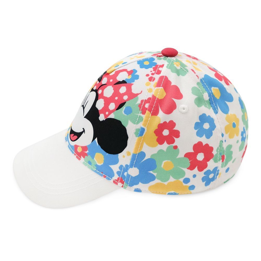 Disney Parks Minnie Mouse Floral Baseball Cap - One Size Adjustable
