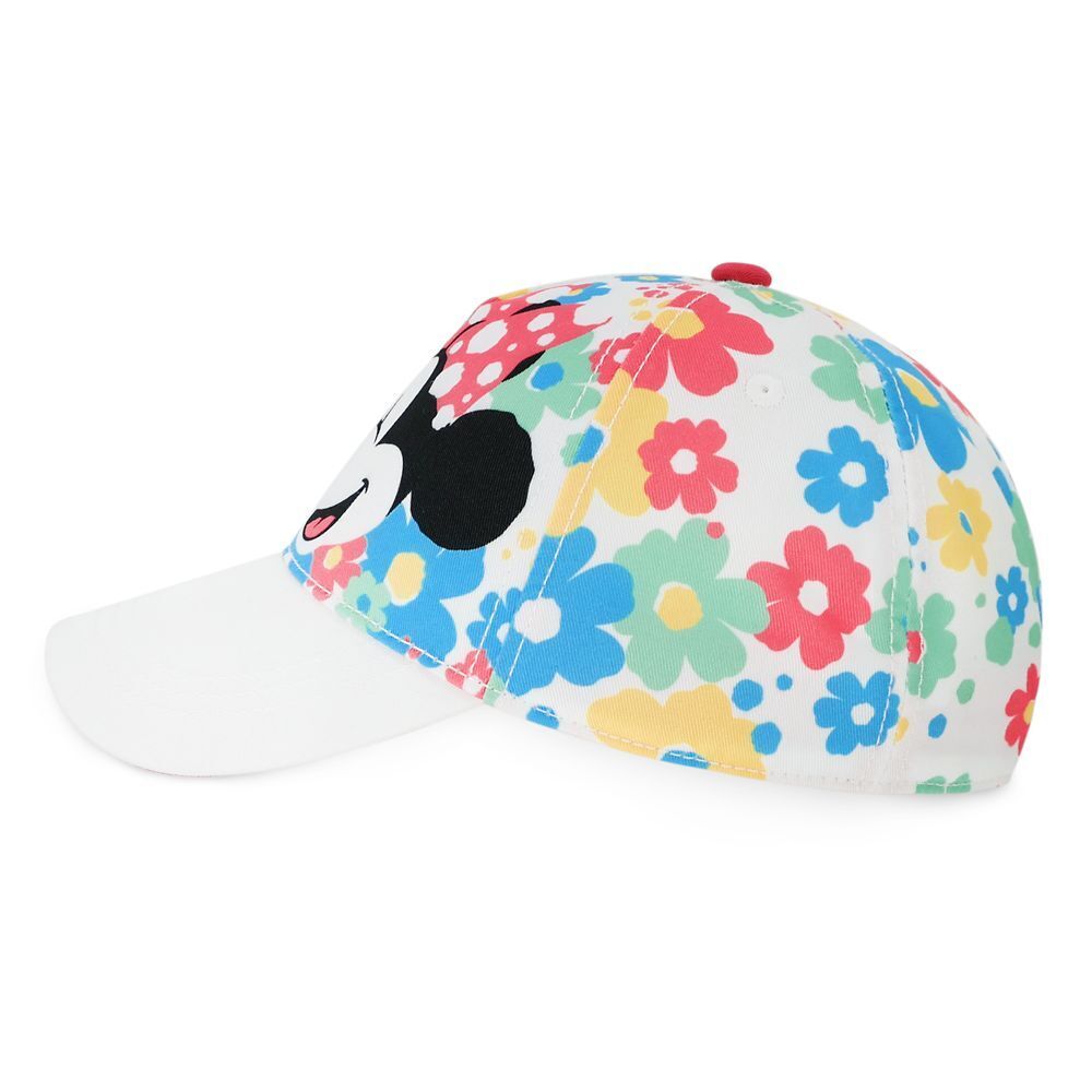 Disney Parks Minnie Mouse Floral Baseball Cap - One Size Adjustable