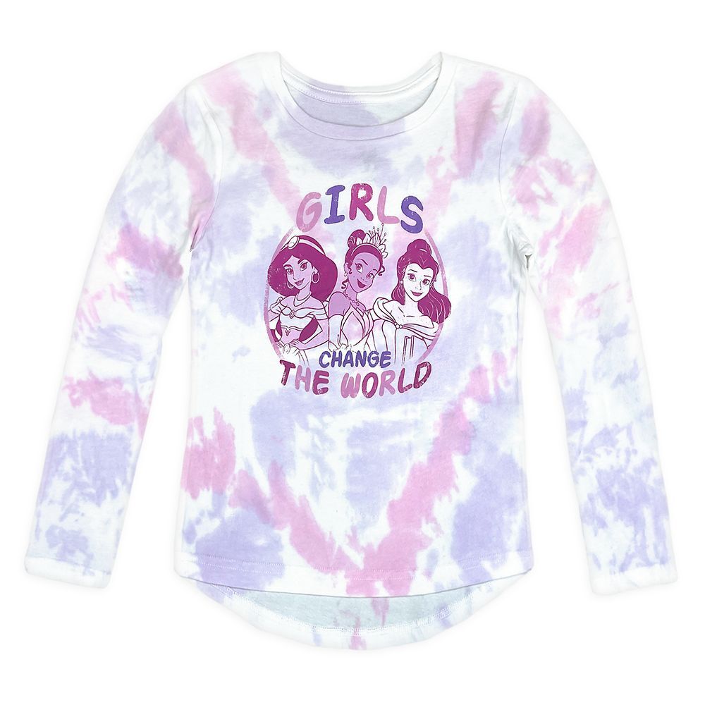 Disney Princess Tie Dye Long Sleeve T Shirt - for Girls