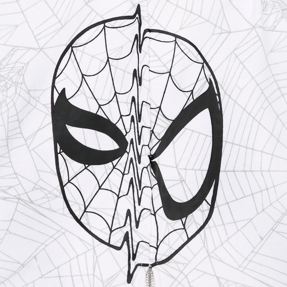 Spider-Man 60th Anniversary Hooded Shirt Sweater for Adults Mens - by Ashley Eckstein - Spiderman