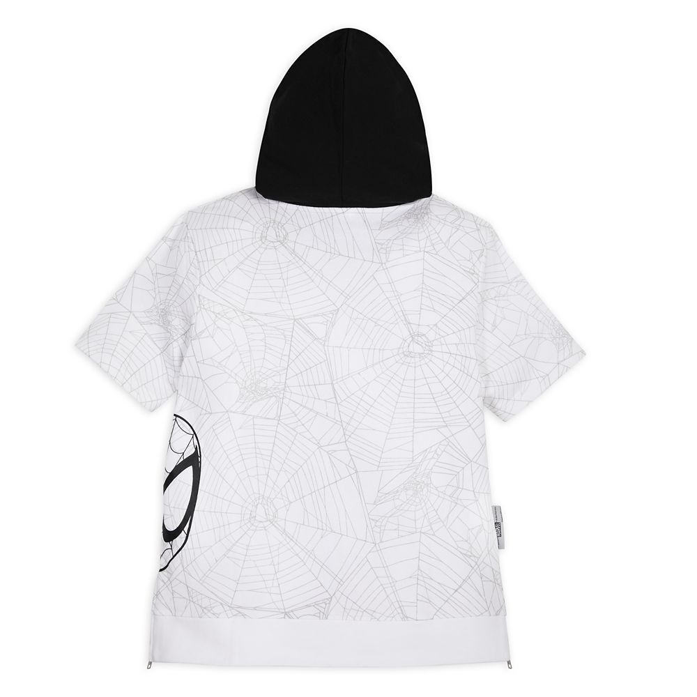 Spider-Man 60th Anniversary Hooded Shirt Sweater for Adults Mens - by Ashley Eckstein - Spiderman
