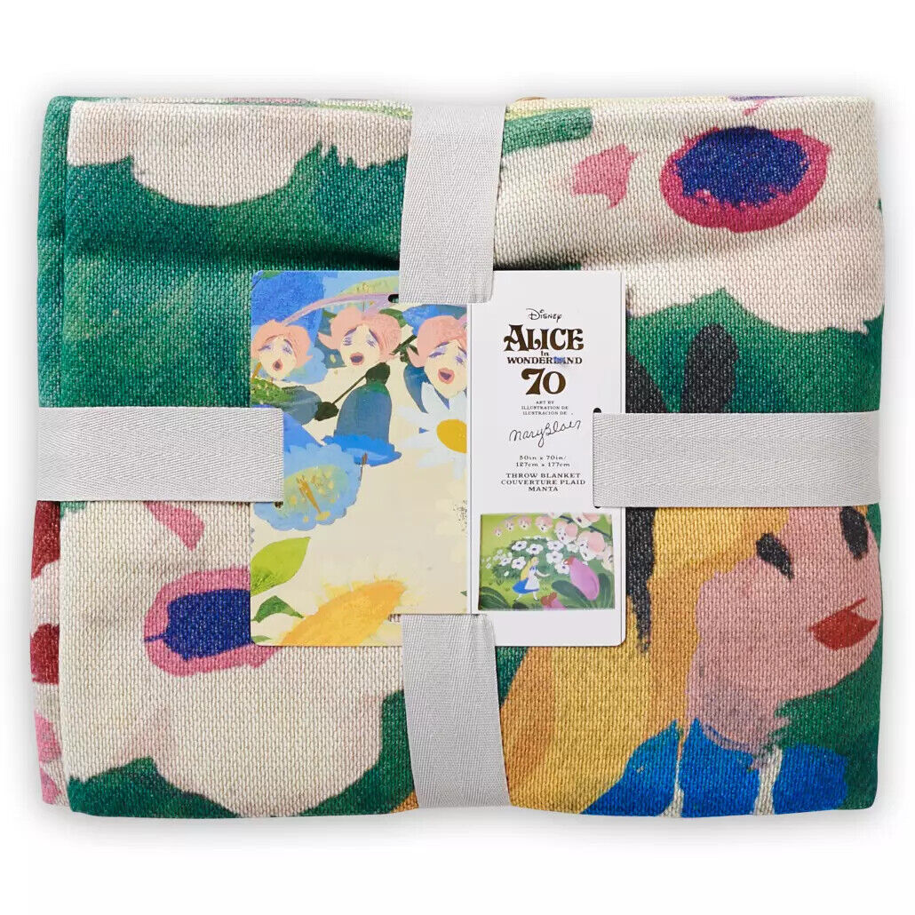 Disney Alice in Wonderland by Mary Blair - Throw Blanket