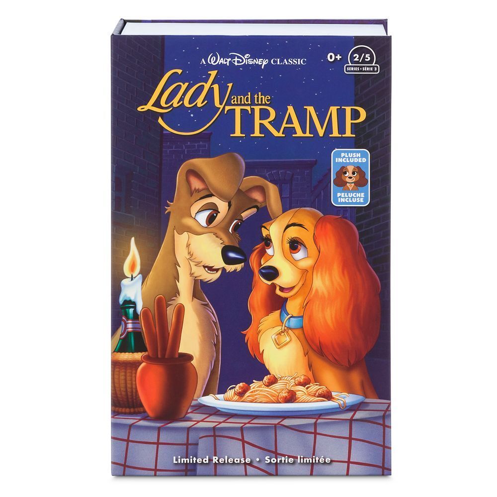 Lady and the Tramp - Lady Dog VHS Case Stuffed Animal Plush Toy Doll