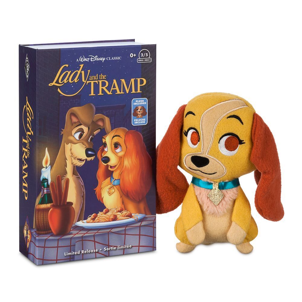 Lady and the Tramp - Lady Dog VHS Case Stuffed Animal Plush Toy Doll