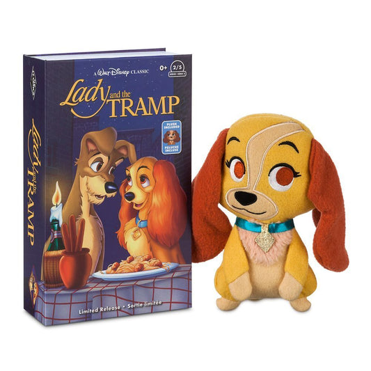 Lady and the Tramp - Lady Dog VHS Case Stuffed Animal Plush Toy Doll