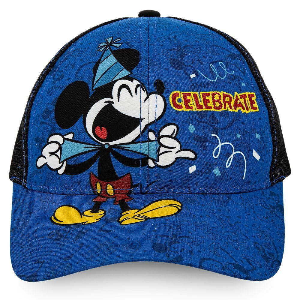 Mickey Mouse 90th Anniversary Birthday Hat Cap for Kids - One Size Adjustable