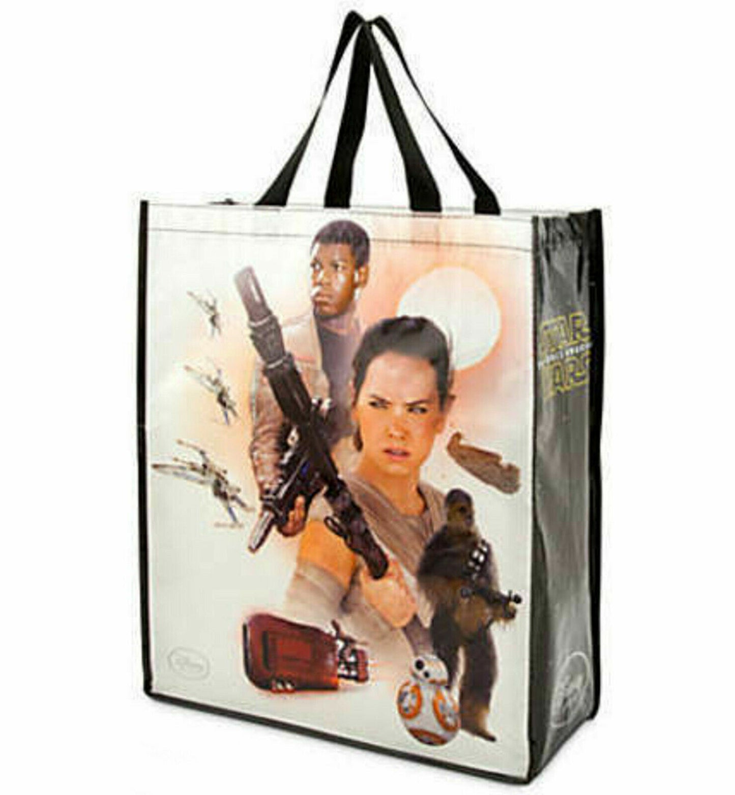Disney Two Sided Star Wars Force Awakens Holographic Reusable Shopping Tote Bag Large