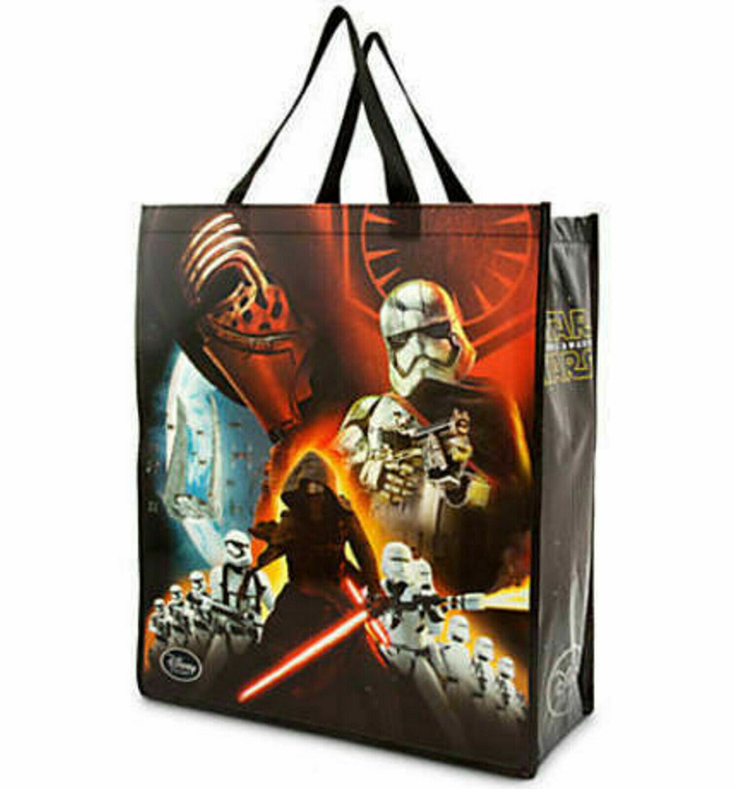 Disney Two Sided Star Wars Force Awakens Holographic Reusable Shopping Tote Bag Large