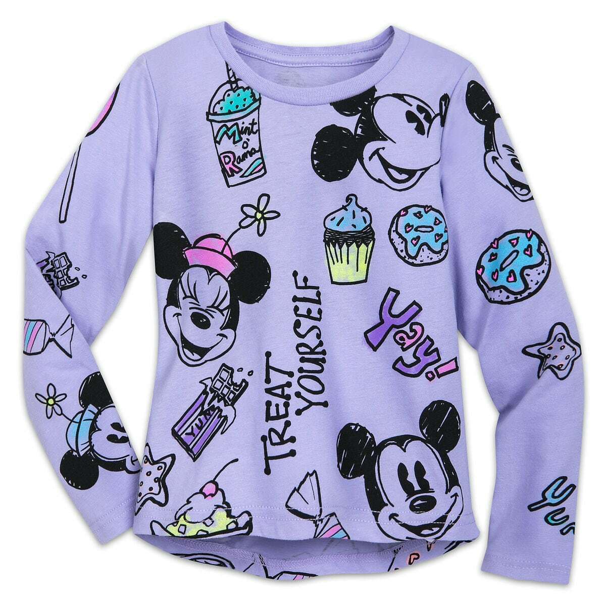 Disneyland Mickey & Minnie Mouse Treats Snacks T Shirt - for Girls