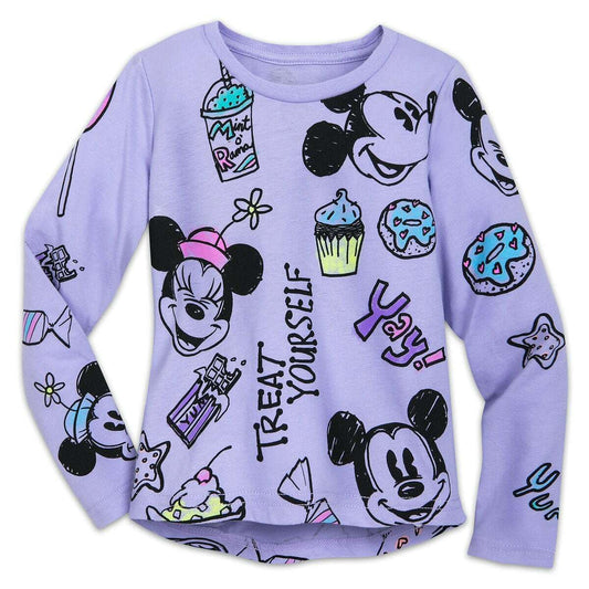 Disneyland Mickey & Minnie Mouse Treats Snacks T Shirt - for Girls