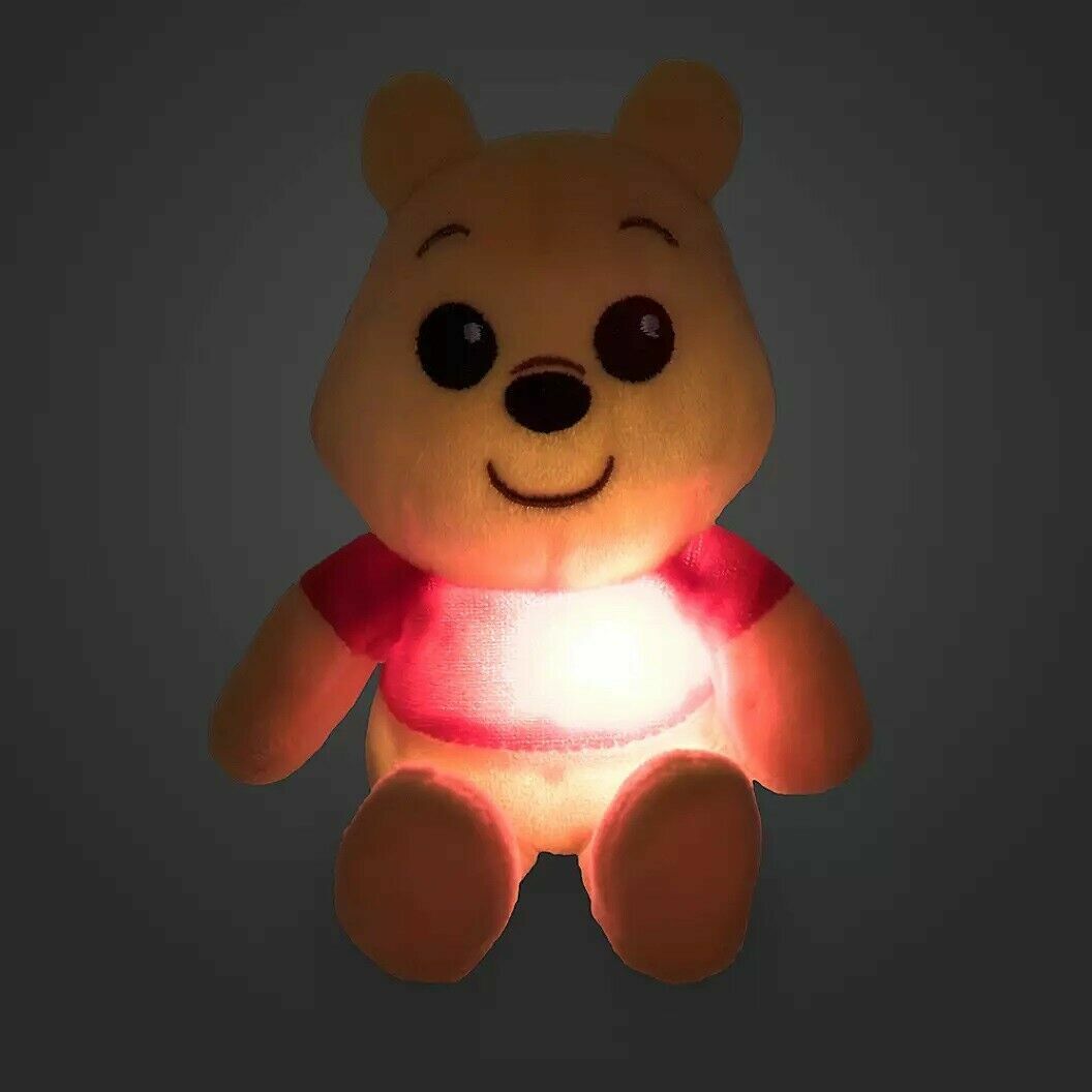 Disney Winnie the Pooh Light Up 6" Plush Toy Doll Stuffed Animal