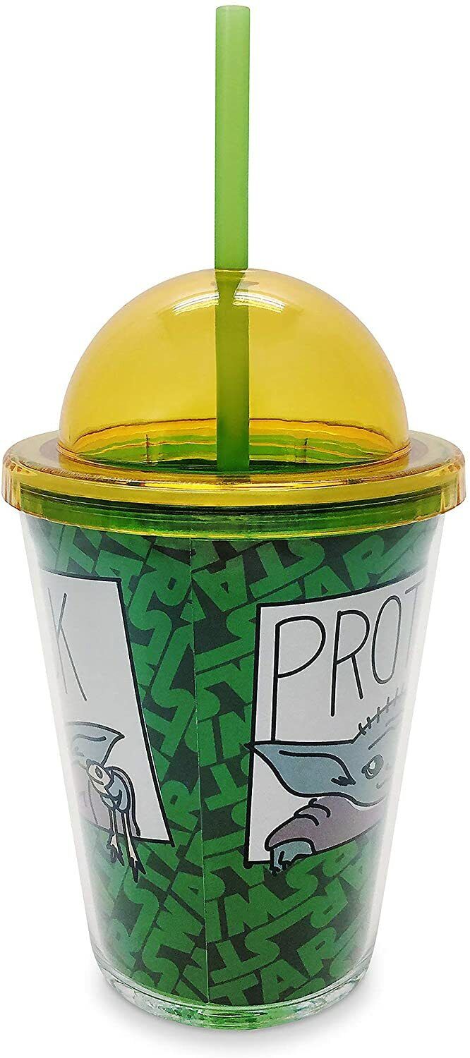 The Mandalorian The Child Grogu Baby Yoda Tumbler Kids Drink Cup